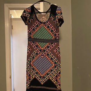 Geometric patterned Calvin Klein dress.  Size 6